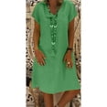 thumbnail image 3 of Robe Décontractée en Coton Style Été pour Femmes, 3 of 6