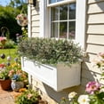 thumbnail image 4 of RECUTMS 8 Bundles Artificial Greenery Stems Fake Green Plants Faux Outdoor Plants UV Resistant Plastic Shrubs for Farmhouse Pathway Indoor Decorations (Grayish Green), 4 of 9