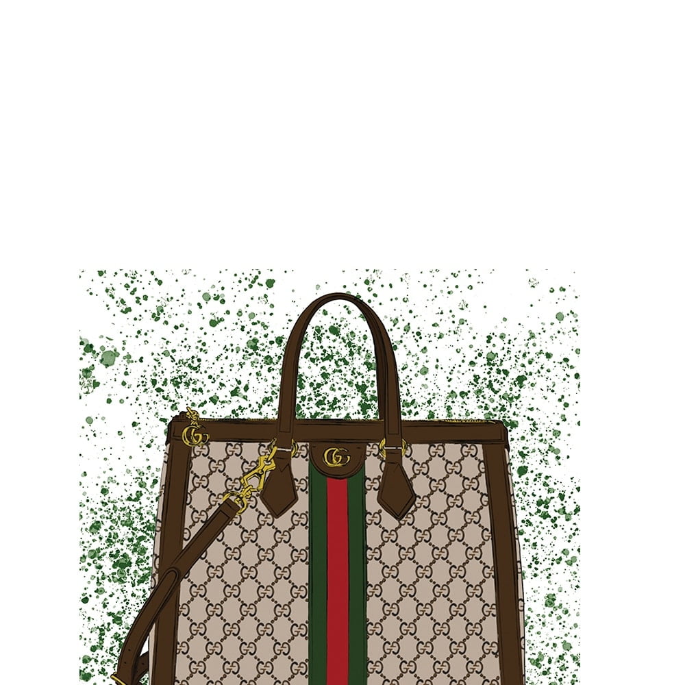 GLAM FASHION PURSE BAG Canvas Artwork - 14"x14" 16 x 20