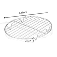 thumbnail image 2 of GIXUSIL Stainless Steel Pot Bottom Net,Round Roasting Cooking Rack,Cooling Rack with Mesh Foot Support,Baking Net Rack,Perfect for Slow Cooker Pressure Cooker Stockpot (17Cm), 2 of 7
