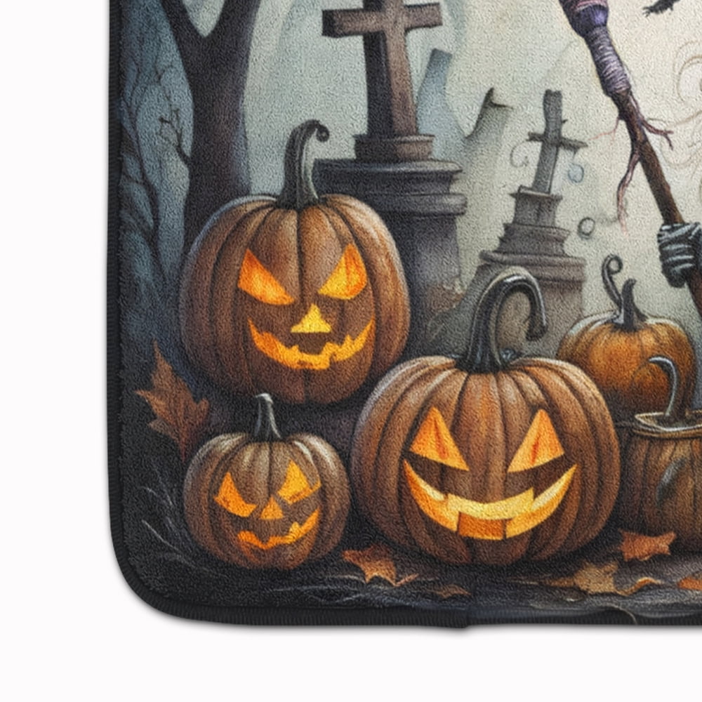 Carolines Treasures DAC2282RUG 19 x 27 in. Unisex Witch Spooky Halloween Memory Foam Kitchen Mat