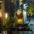 thumbnail image 4 of EUDIDV Home Decor Items Uonlytech Outdoor Hanging Light Hanging Solar Lamp Lanterns Powered Led Owl Light Garden Statue Owl Figure Exterior Solar Powered Lights Hanging Night Decorative Accessories, 4 of 7
