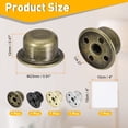 thumbnail image 2 of Uxcell 4Pcs 0.5" Tall Lamp Finials, 1/4-27 Thread Lamp Cap Knob Decoration Screw Cap Nuts with Cleaning Cloth for Table Floor Lighting Fixture Shade Holder Decor, Bronze/Silver/Gold/Black, 2 of 7