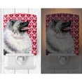 thumbnail image 2 of Caroline's Treasures SS4488CNL Keeshond Hearts Love and Valentine's Day Portrait Ceramic Night Light, 6x4x3", multicolor, 2 of 2