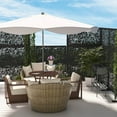 thumbnail image 5 of POSHIONS Outdoor Privacy Screen with Stand 76" x 47.2" x 15.7" Metal Balcony Decorative Screen, 5 of 5
