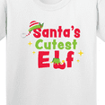 thumbnail image 4 of Inktastic Christmas Santa's Cutest Elf Youth T-Shirt, 4 of 5