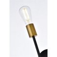 thumbnail image 4 of Armin 2 lights wall sconce in black with brass, 4 of 7