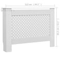 thumbnail image 4 of vidaXL Radiator Covers 2 pcs White 112x19x81.5 cm MDF, 4 of 5