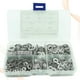 thumbnail image 2 of EeaseMX 700 arandelas dentadas galvanizadas, arandelas de seguridad dentadas externas, junta externa multidentada (blanco plateado), 2 of 7