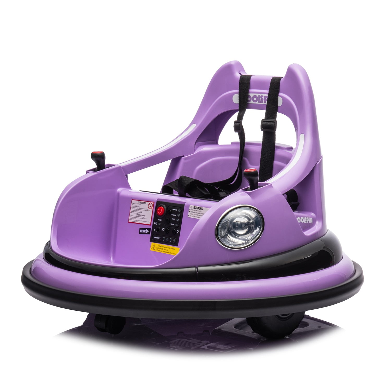 CIPACHO 12V Ride On Electric Bumper Car for Kids & Toddlers, Baby Bumping Toy Cars Gifts for 18 Months, Purple CIPACHO 12V Ride On Electric Bumper Car for Kids & Toddlers, Baby Bumping Toy Cars Gifts for 18 Months, Purple