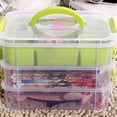 thumbnail image 3 of 3 Layer Stacking Box Large Capacity Storage Box Practical Storage Container, 3 of 12