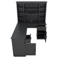 thumbnail image 6 of 65" Farmhouse L Shaped Executive Desk with Drawers, Wood Home Office Corner Desk with Shelves and Cabinet, File Drawer, Storage Cabinet, Rustic Computer Writing Desk, 6 of 7