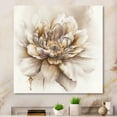 thumbnail image 2 of Designart Blooming Beige Floral Design V Canvas Wall Art, 2 of 5