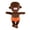 Orange Ugly-Cute Black Doll#2, variant on Ugly-Cute Black Doll, 9.84*7.09Inch Soft Plush Toy, Unique Stuffed Doll for Home Decor and Adult Gift Giving (Orange)