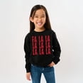 thumbnail image 2 of Fa La La Distressed - Youth Graphic Sweatshirt, 2 of 8
