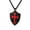 Black, variant on Knights Templar Cross Joshua 1:9 Shield Stainless Steel Pendant Necklace with FREE 24" Chain (Silver Red)