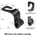 thumbnail image 2 of Car Seat Headrest Hook S Type Car Rear Seat Storage Bag Hook (Black) 4 Pieces, 2 of 5