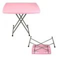 thumbnail image 1 of Mesa plegable Otra Volta plástico 76x50cm altura ajustable exterior rosa, 1 of 5