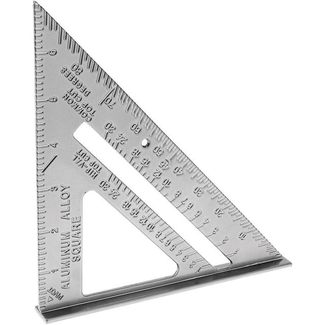 Triangle Protractor, Lightweight Aluminum Square For Effortless Engineering And Design Solutions
