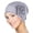 Light hemp gray, variant on Graceful Chemo Hat Skull Hat with 3D Lovely Flower Headwear Chemo Caps for Girl Pullover Warm Caps Photo Props