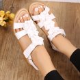 thumbnail image 4 of Vedolay Ladies Sandals Women's Arch Support Flip Flops Comfortable Walking Orthopedic Thong Sandals,White 9, 4 of 5