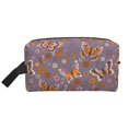 thumbnail image 2 of Uemuo Daisies Flowers Pattern Portable Toiletry Bags with Handle, Waterproof travel Make up Bags for Women, Large Capacity Travel Cosmetic Bags, 2 of 9