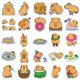 thumbnail image 3 of 50 Pcs Cartoon Capybara Stickers and Waterproof Animal Stickers Sui, 3 of 5