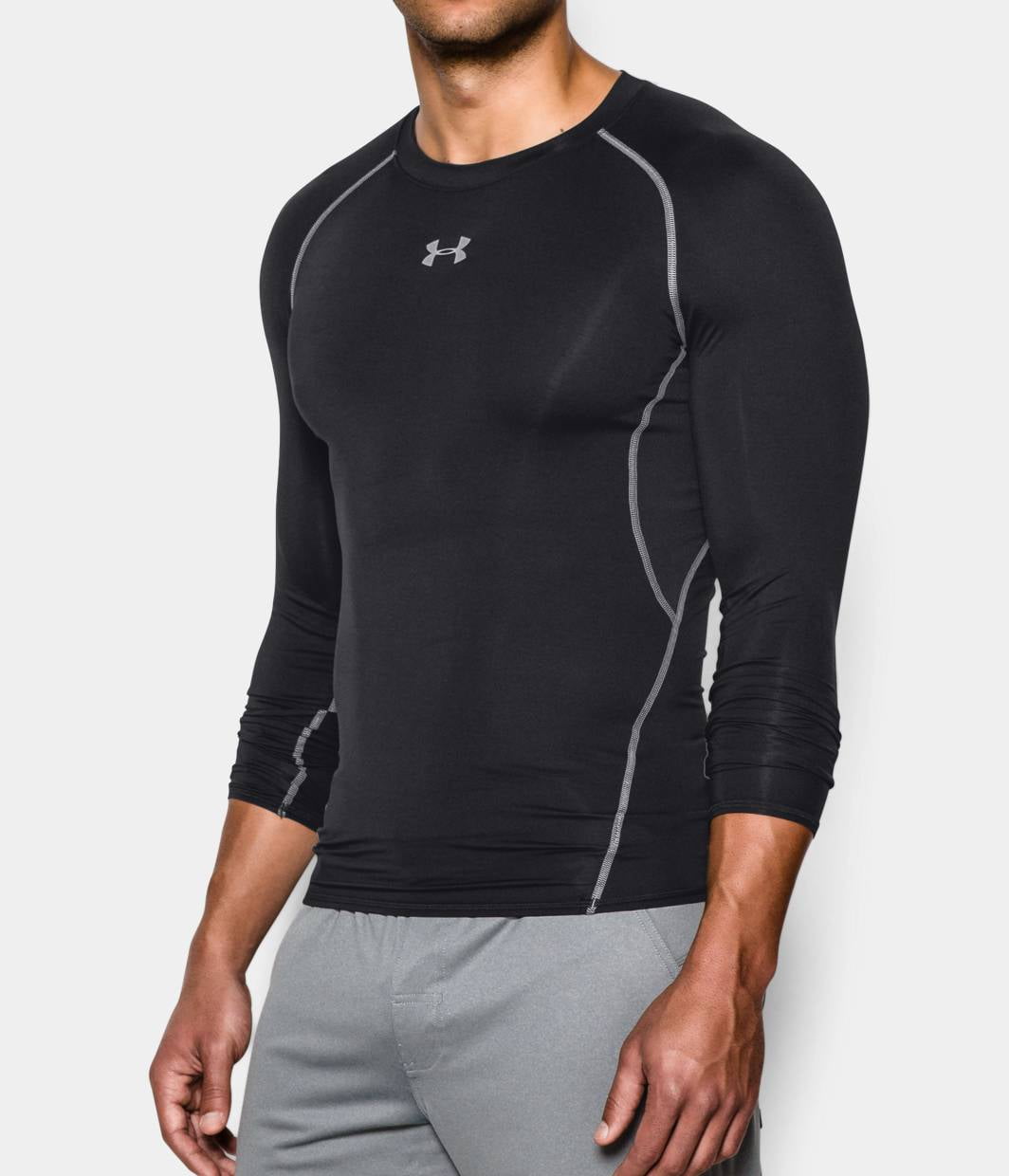 Under Armour Men's HeatGear Armour Long Sleeve Compression Shirt  1257471-410 Midnight Navy 