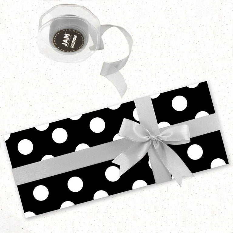 Wrapping Paper  Black & White Mini Polka Dot – Black Bow Studio