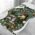 thumbnail image 3 of Dark Wild Forest Mushrooms Customized Blanket Soft and Lightweight Flannel Throw Suitable for Use in Bed, Living Room and Travel 60"x50" for Teens, 3 of 6