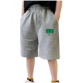 thumbnail image 2 of Spazoro Kids Girls Sport Shorts, Elastic Waist Activewear Summer Printed Comfortable Fit Pants for Child Girls Boys Gray Size 12 T, 2 of 3