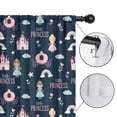 thumbnail image 4 of Blackout Kids Curtains,Dark Blue Little Princess Pattern Childrens Insulated Curtains Set Of 2,Bedroom Essentials,Toddler Room Decor 42"x84", 4 of 5