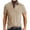 Beige, variant on Mens T-shirts Male Summer And Spring Solid Color Lapel Short Sleeve Button Neck Striped Oversized Shirt Top Mens Summer Shirt Athletic V Neck Shirts Men Long Sleeve Fitted Athletic Clothe Mint Green L