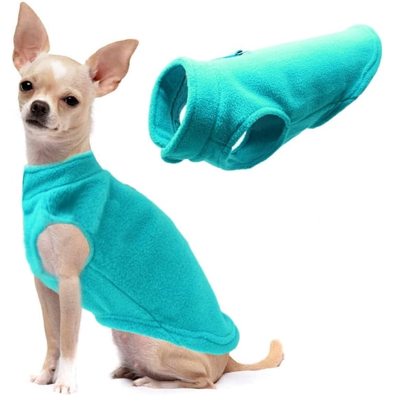 Dog Fleece Vest Soft Winter Jacket Sweater with D-Ring Leash Cold Weather Coat Hoodie for Small Medium Large Dogs 1Pack