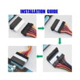 thumbnail image 4 of Placa base de 90 grados superior hacia arriba y hacia abajo Placa base ATX de 24 pines a, 4 of 8