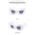 thumbnail image 3 of Whitenightclub Sunglasses Women Plush Fuzzy Cat Eye Sunglasses Punk Soft Velvet Shades Ladies Handmade Party Masquerade Eyewearxq-sg1346, 3 of 4