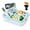 Blue, variant on Couch Cup Holder, Silicone Couch Caddy with Cup Holder and 360° Phone Stand, Separable Couchs Organizer for Drinks, Snacks, Remote, Phone, Spill Proof for Bed Sofa Beach Organizer