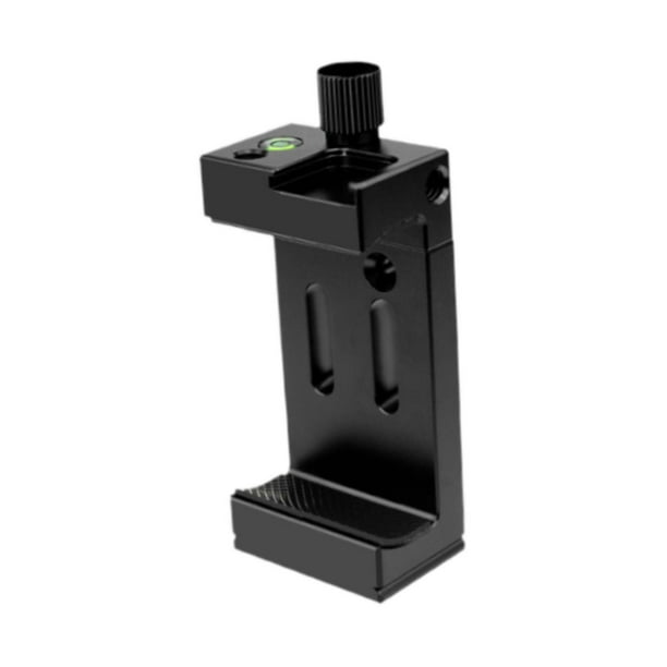 Soporte para teléfono para trípode, abrazadera ajustable, versátil, fácil de usar, estable y portátil. Negro