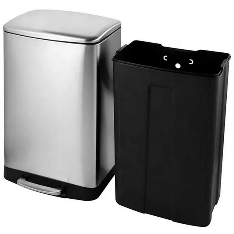 Innovaze 13.2 Gallons Steel Step On Trash Can & Reviews