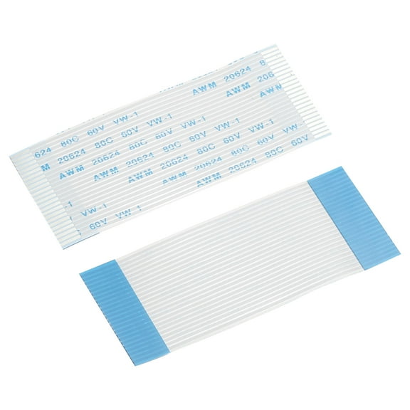 Uxcell Flexible Flat Cable Extension Cables 24 Pins 1.0mm Pitch 60mm A Type for DVD Player, Laptop 6 Pack