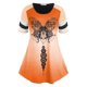 thumbnail image 1 of Tallas grandes Impresión de mariposa Ombre Tee Rosegal Camisetas tallas grandes, 1 of 5
