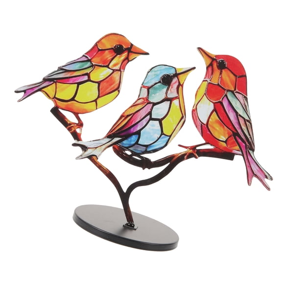 UPGRATOR Escultura De Pájaro Con Base En Metal Y Acrílico Para Del Hogar