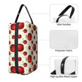 thumbnail image 3 of Goofa Fruit Apples Printed Toiletry Bag with Handle,Large Capacity Travel Makeup Cosmetic Bag for Women, Carry on Airport Airline Compliant Bag, 3 of 9