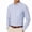 Gray Blue, variant on Men's Button Up Shirt Soft Striped Long Sleeved Shirts with Pocket Dress Fall Winter Layer Up Tops Blue M