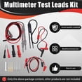 thumbnail image 4 of Kit de Cables de Prueba para Multímetro Cable de Sonda de Prueba Reemplazable para Multímetro Juego de Pruebas Eléctricas Profesionales, 4 of 5