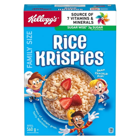 Kellogg's Rice Krispies Cereal Original 560 g (Family Size), 560G