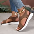 thumbnail image 4 of Dakaela Women Walking Sandals Arch Support Orthotic Non Slip Casual Sport Sandal Open Toe Slingback Summer Beach Running Shoes Brown 9.5, 4 of 9