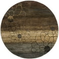 thumbnail image 5 of Oriental Weavers Hudson Area Rug - 074A1 - 7'8" Round - in Brown/ Beige - Vintage Bohemian Style, Stain Resistant, Family and Pet Friendly , Dining Room Rug, 5 of 5