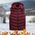 thumbnail image 2 of Vedolay Parka Jacket Men Thick Warm Parka Jackets Hooded Outwear Red,2XL, 2 of 4