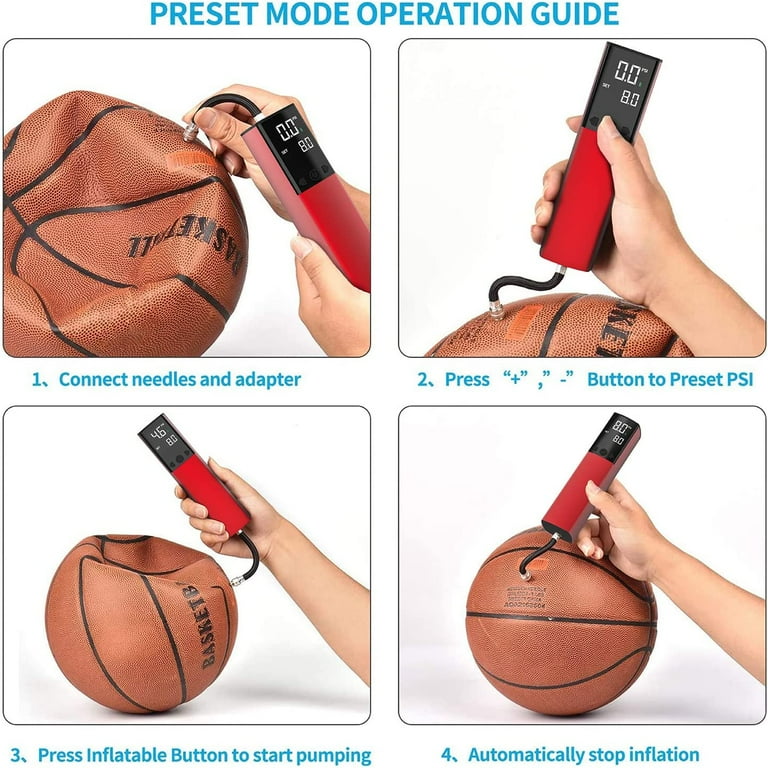 Electric Ball Pump, Smart Air Pump Portable Fast Ball Inflation